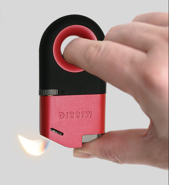 Inverted SOFT FLAME Red Lighter (unfilled)