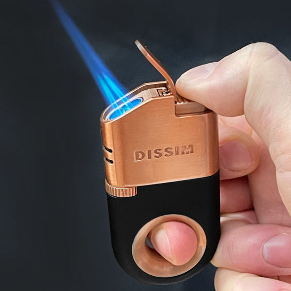 Executive Rose-Gold Inverted Dual TORCH LIGHTER (unfilled)