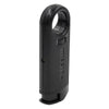 Black Slim Torch Metal Lighter - inverted flame with patented grip circle