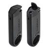 Black Slim Torch Metal Lighter Open & Close Flame cover