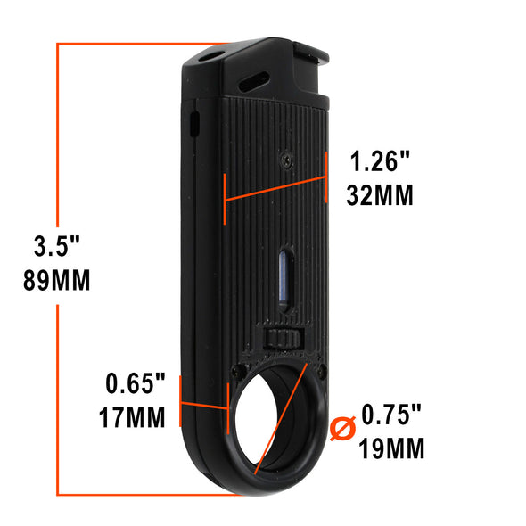 Black Slim Metal Lighter by Dissim