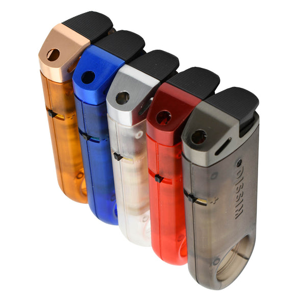 Dissim Slim Clear Soft-Flame Lighter - Gray Clear Body