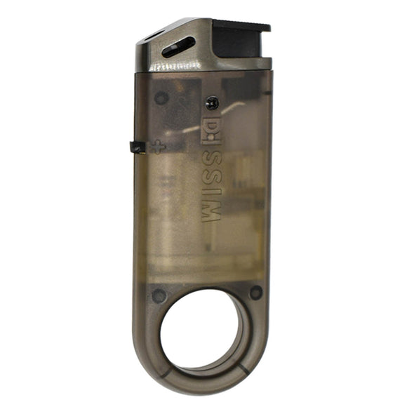 Dissim Slim Clear Soft-Flame Lighter - Gray Clear Body