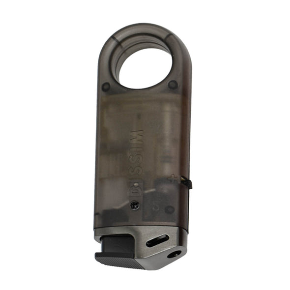 Dissim Slim Clear Soft-Flame Lighter - Gray Clear Body