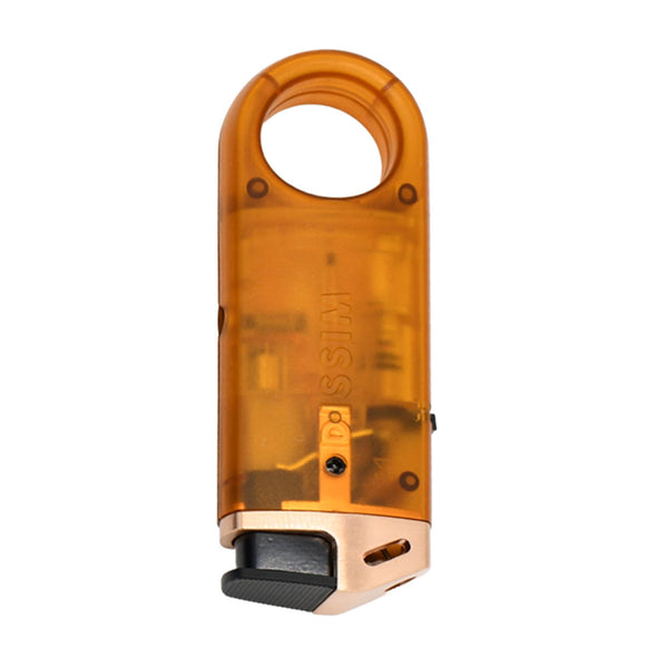 Dissim Slim Clear Soft-Flame Lighter - Rose Gold Cap / Clear Body