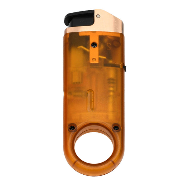 Dissim Clear Slim Torch Lighter - Rose-Gold Clear Design