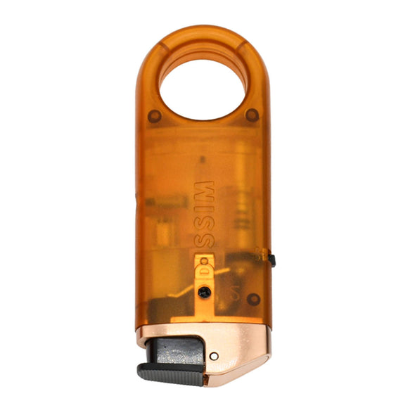 Dissim Clear Slim Torch Lighter - Rose-Gold Clear Design