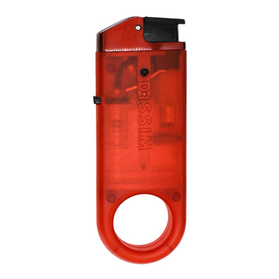 Dissim Clear Slim Torch Lighter - Red Clear Design