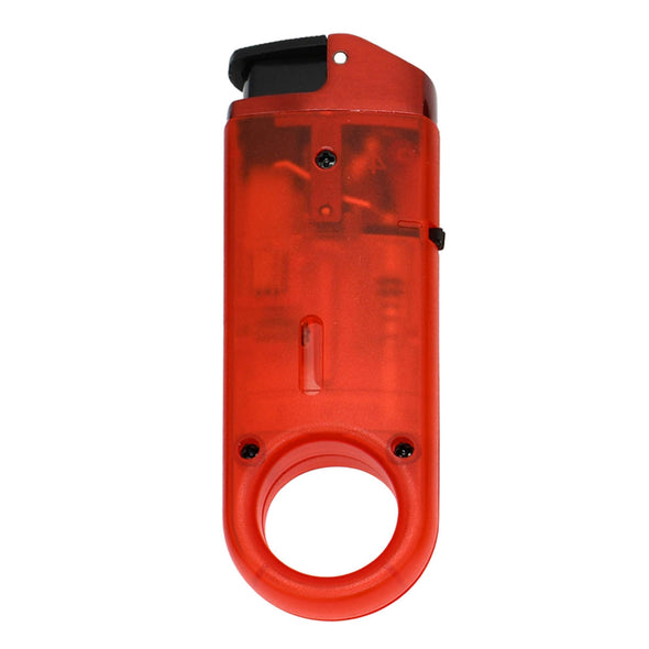 Dissim Clear Slim Torch Lighter - Red Clear Design