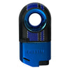 Dissim Race-Line Butane Lighter in Blue with Red Stripes Inverted  View