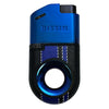 Dissim Race-Line Butane Lighter in Blue with Red Stripes