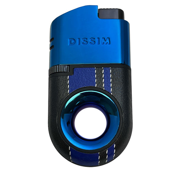 Turismo-Luxe Limited Edition Racing Series Inverted Torch Lighter Blue w/ Blue Race Stripes