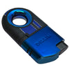 Turismo-Luxe Racing Series Torch Lighter Blue w/ Blue Race Stripes - Side View