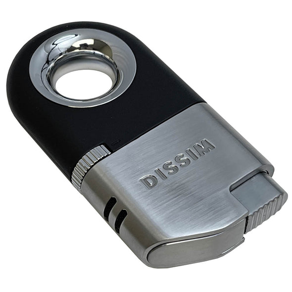 Dissim Silver / Platinum Inverted Torch Lighter - Side View