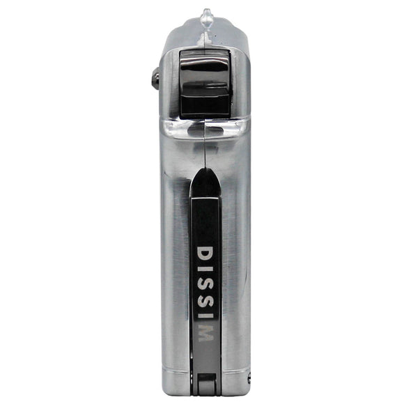 Hammer Lighter - Silver Finish Back View w/ Dissim Logo