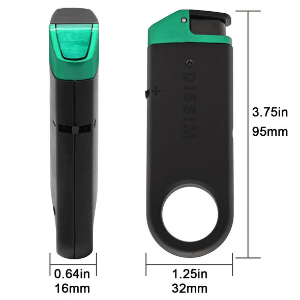 Dissim Slim Torch Lighter - Green