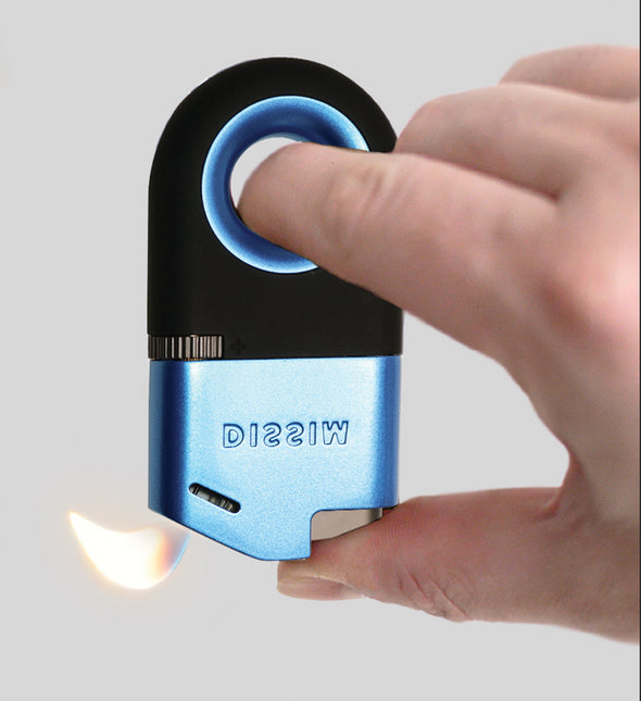 Inverted SOFT FLAME Blue Lighter (unfilled)