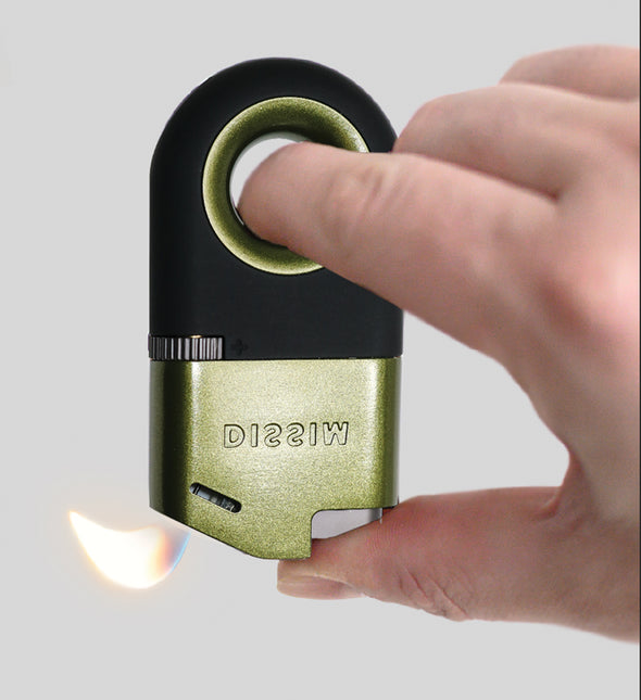 Inverted SOFT FLAME Green Lighter (unfilled)