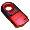 Dissim Torch Lighter - Turismo-Luxe Racing Series. Red Body w/ Red Race Stripes. Side View