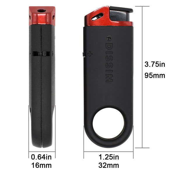 Dissim Slim Soft-Flame Lighter - Red
