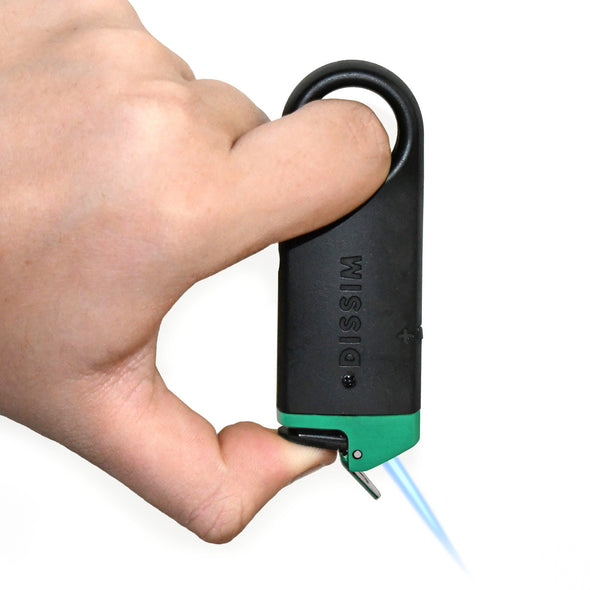 Dissim Slim Torch Lighter - Green