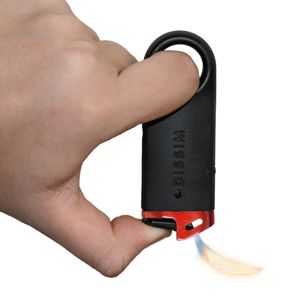 Dissim Slim Inverted Butane Lighter - Red
