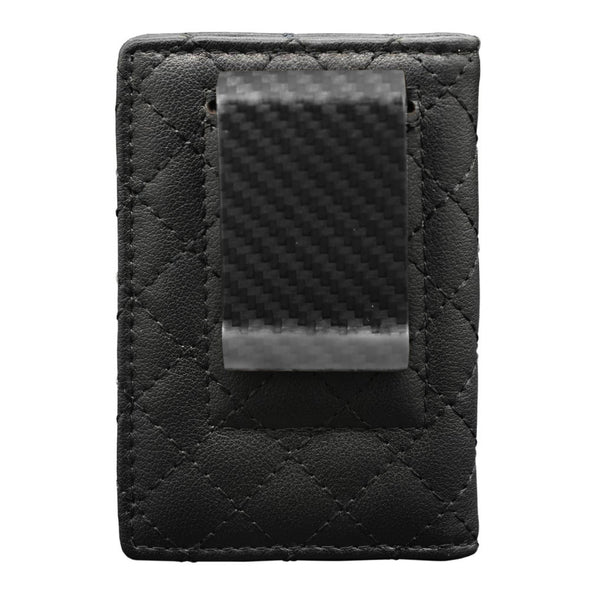 Turismo Luxe Black Diamond Stitch Wallet - Back